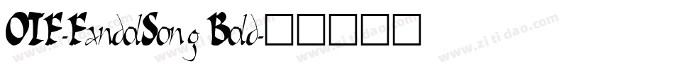 OTF-FandolSong Bold字体转换